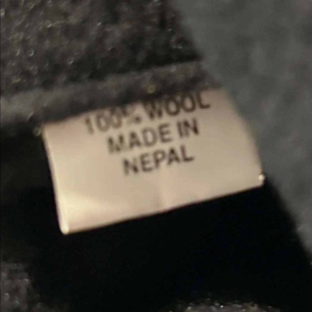 NWOT Handmade Wool Embroidered Gloves Fingerless | Fleece Lined Made in Nepal